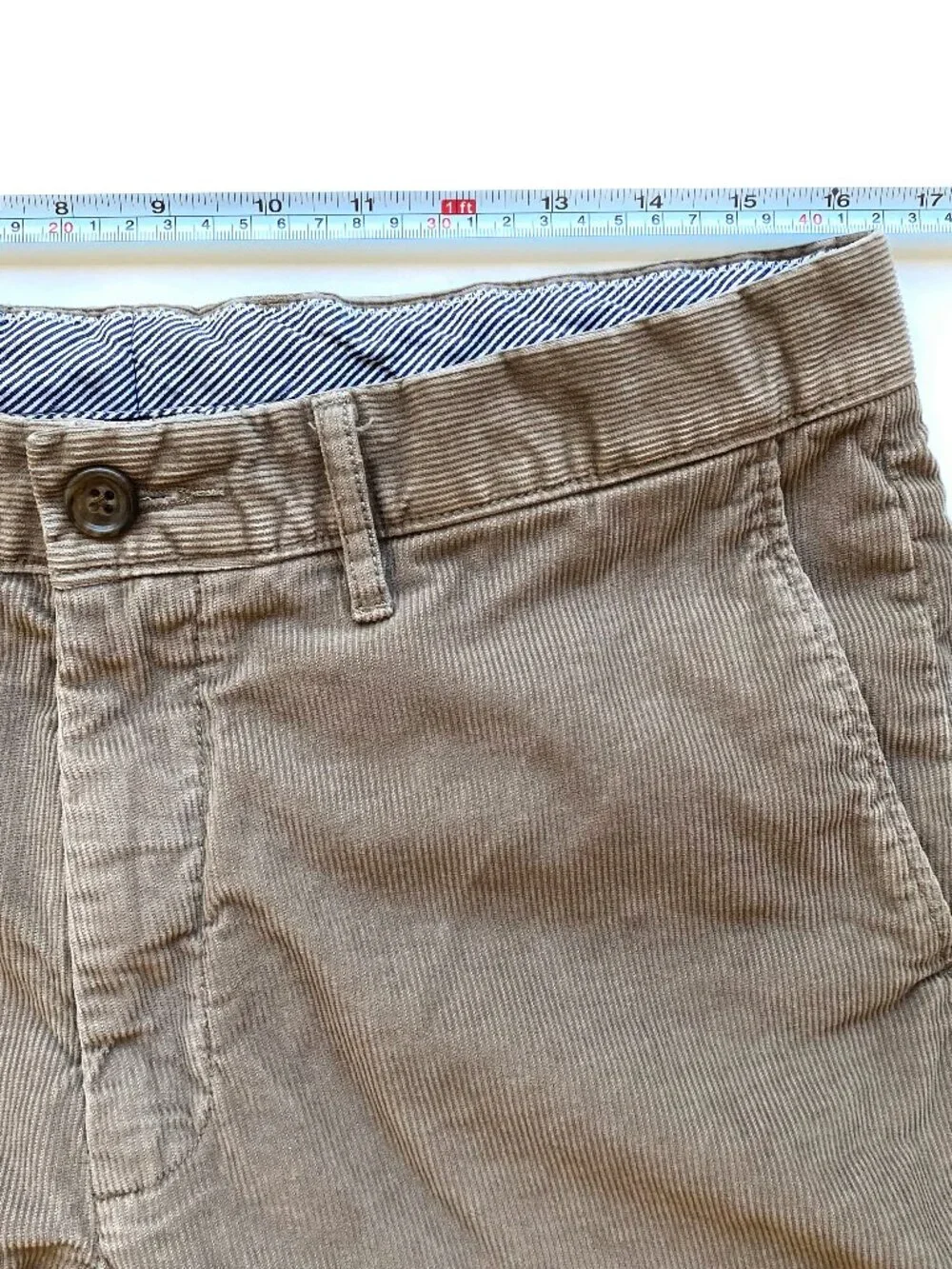J.Crew Mens Brown Classic Fit Corduroy Pants 33x32